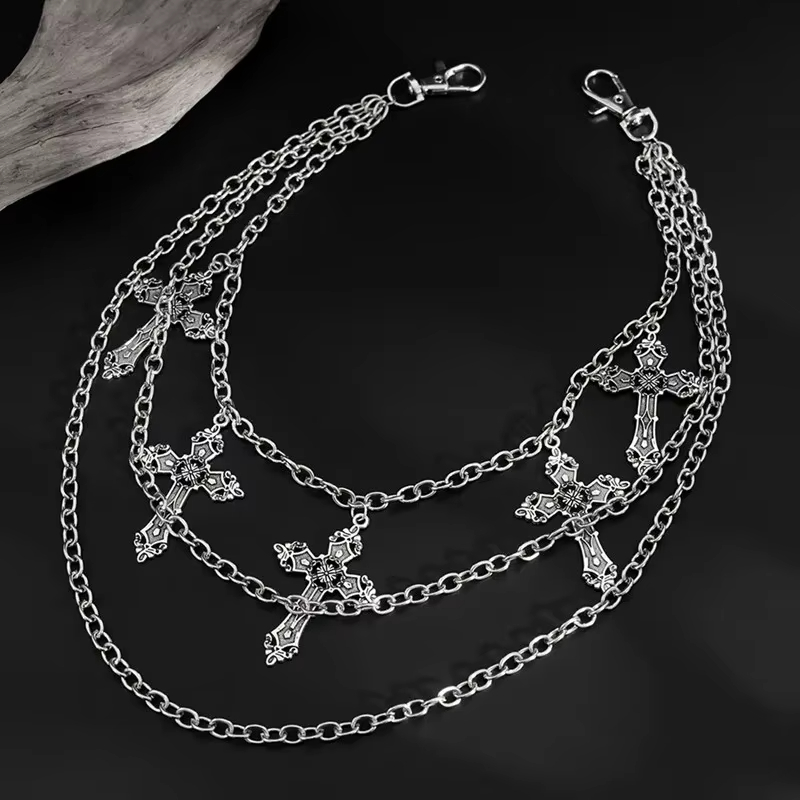 Body Jewelry Men - سلسلة بنطلون معدنية بأسلوب البانك، سلسلة