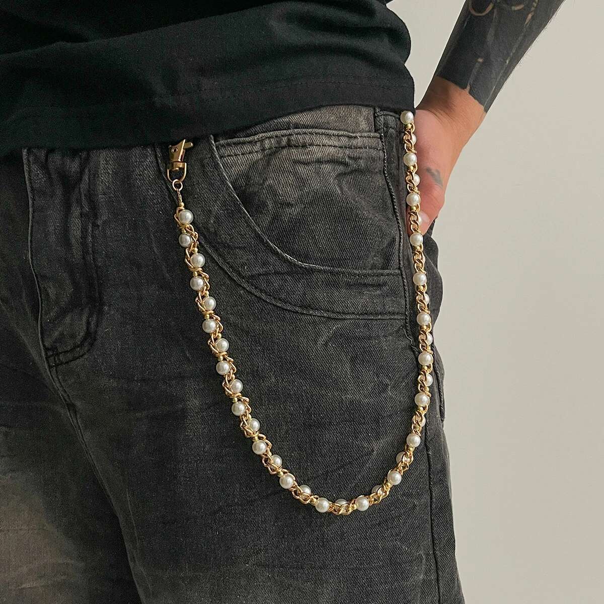 Body Jewelry Men - Ingemark الشرير تقليد اللؤلؤ السراويل محب