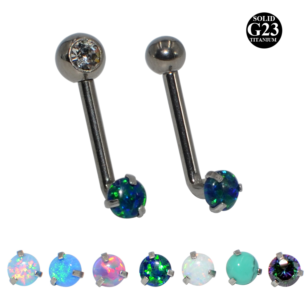 Body Jewelry Vch - 1 قطعة التيتانيوم كريستينا العمودي هود