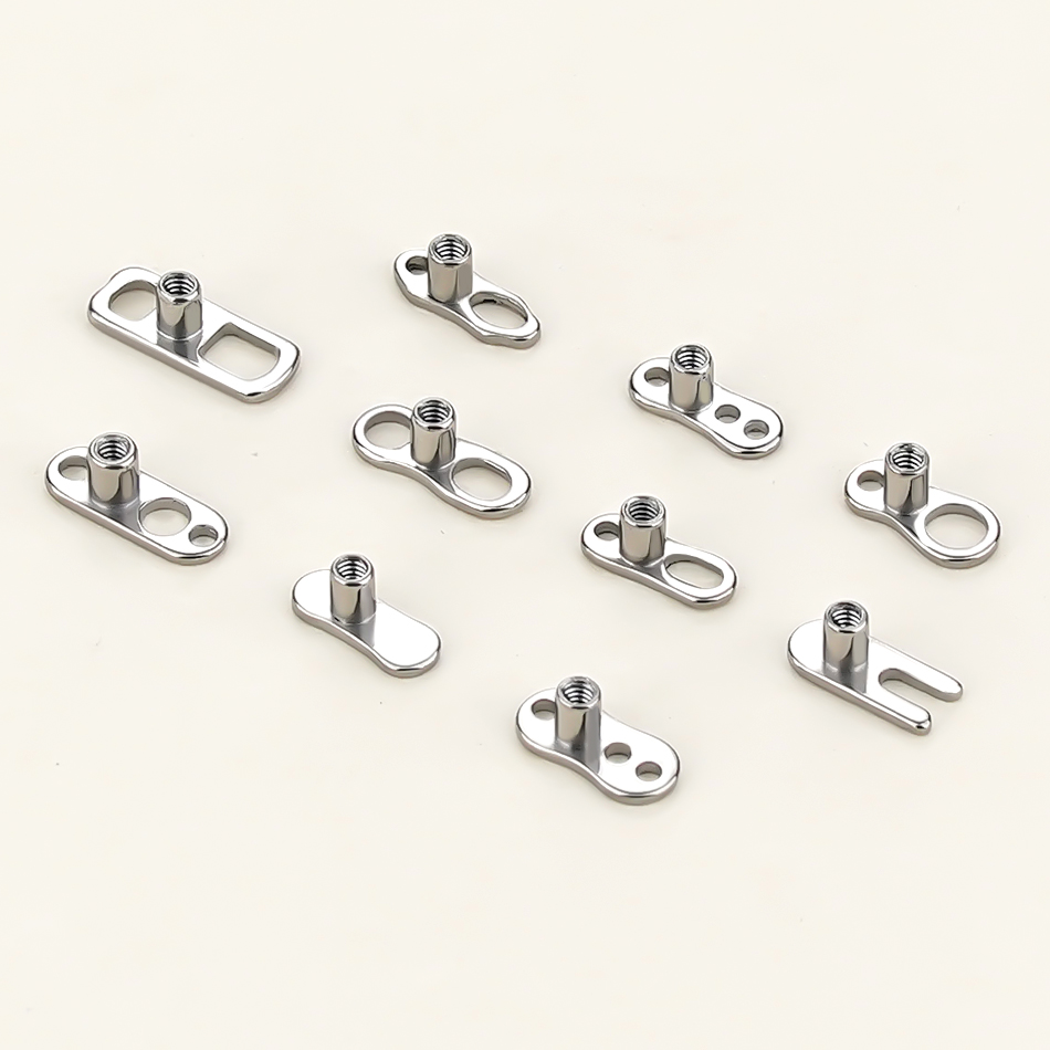 Body Jewelry Dermal - 5 قطع/10 قطع/50 قطعة قاعدة تثبيت