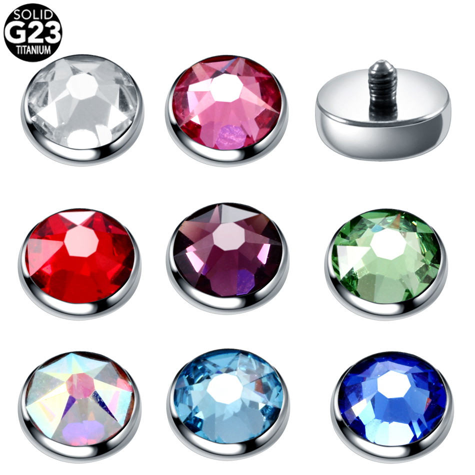 Body Jewelry Dermal - 1 قطعة G23 التيتانيوم مرساة الجلد