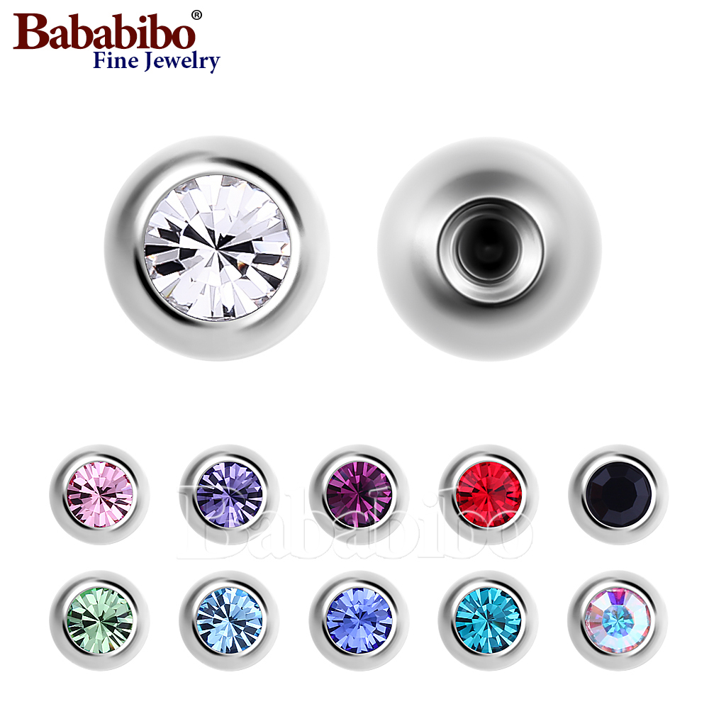 Body Jewelry Dermal - 10 قطعة استبدال التيتانيوم قطع الغيار