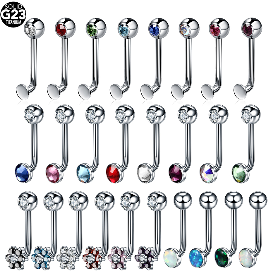 Body Jewelry Vch - 1 قطعة التيتانيوم كريستينا العمودي هود