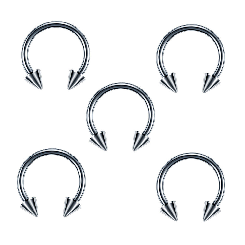 Body Jewelry Ideas - مجموعة مجوهرات ثقب الأنف من الفولاذ