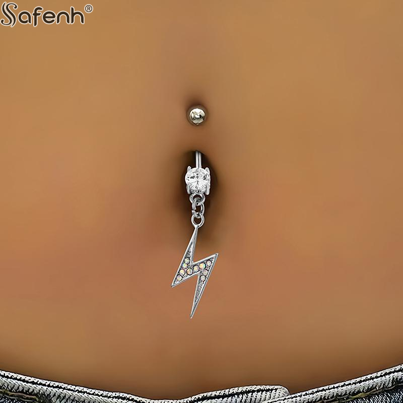 Body Jewelry Belly Button Rings - قطعة واحدة، حلقة سرة بطن نحاسية