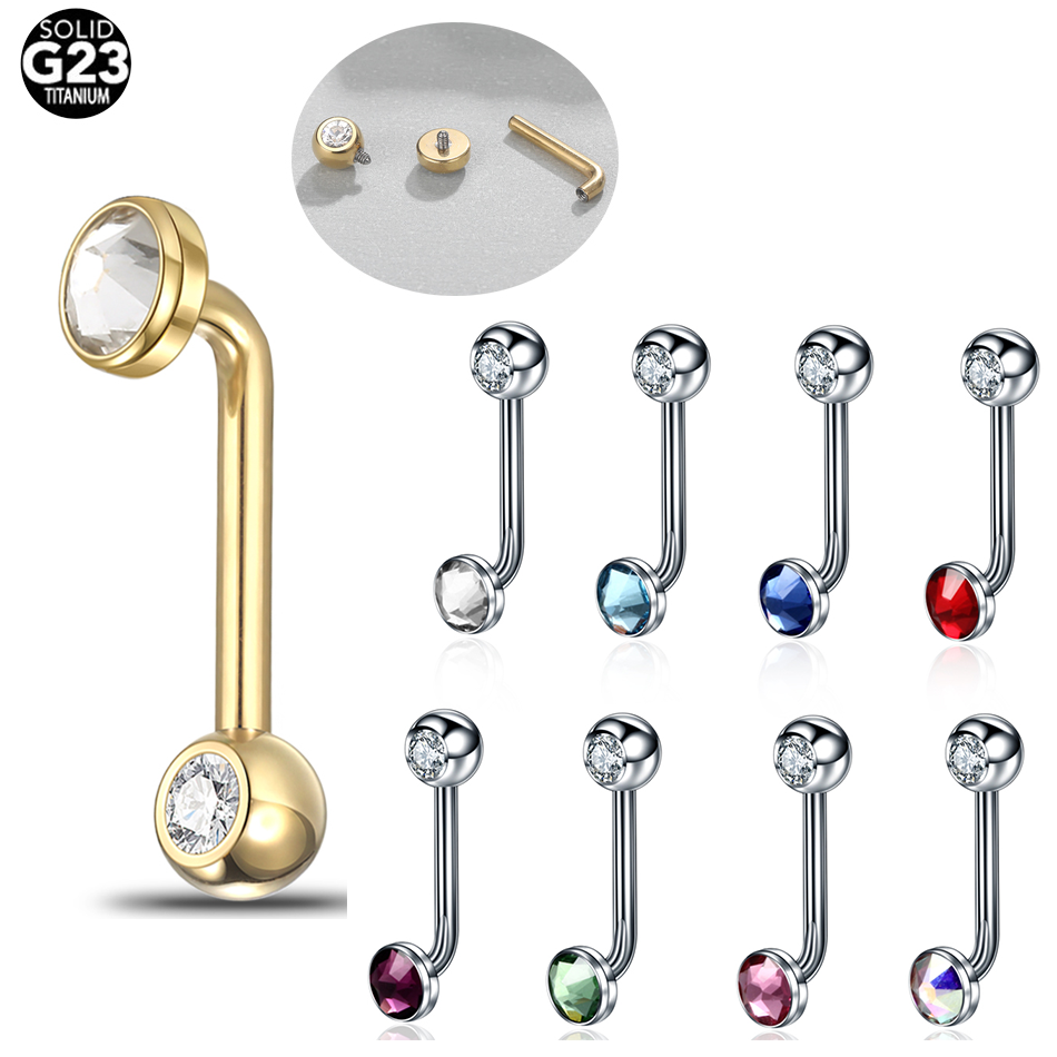 1 قطعة زرع الصف التيتانيوم كري - مراجعة Body Jewelry Vch وسعره