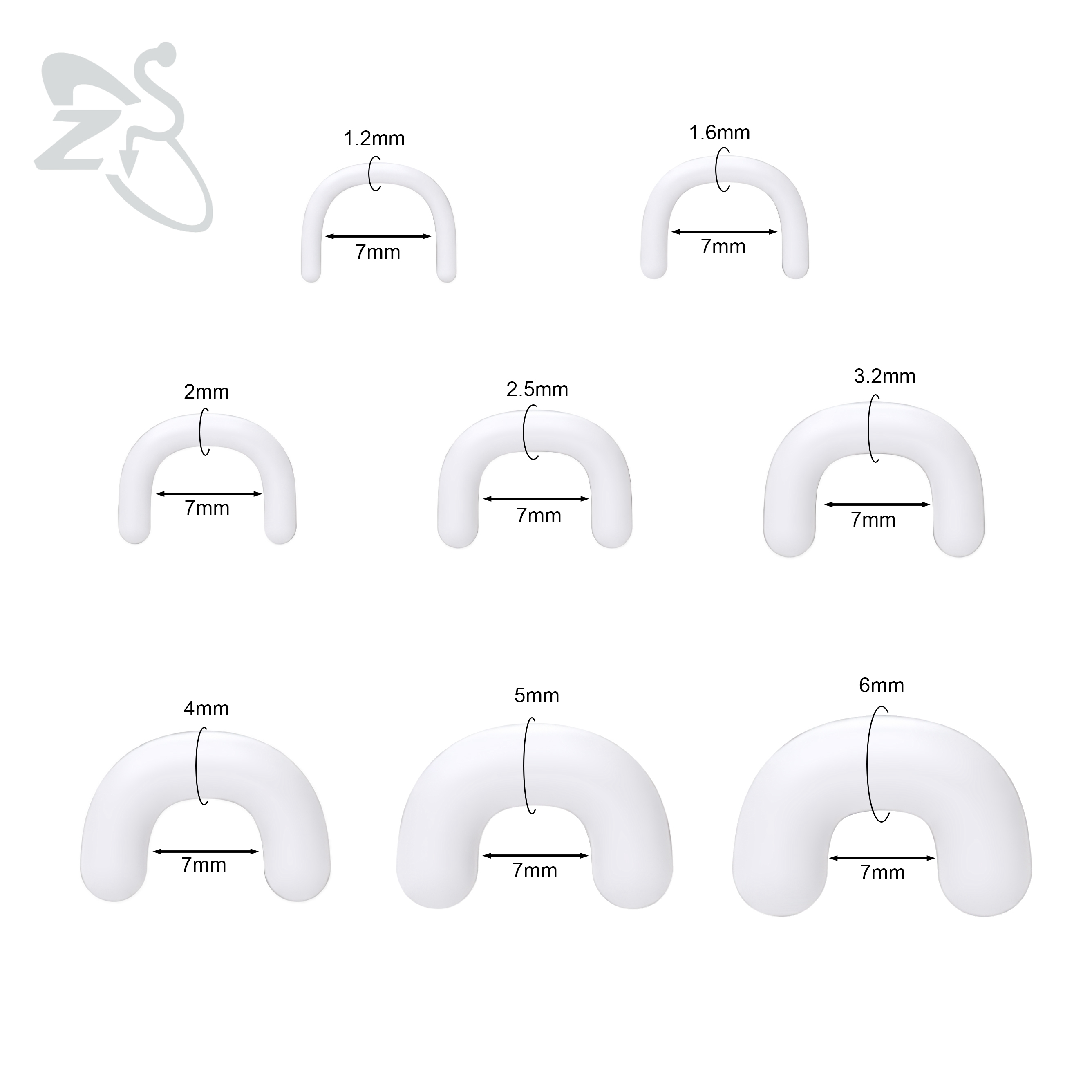 حلقة أنف أكريليك على شكل حرف U - مراجعة Zs Body Jewelry وسعره