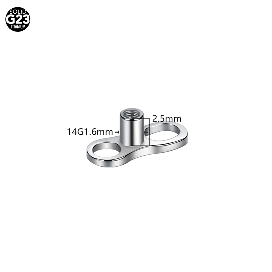 5 قطع/10 قطع/50 قطعة قاعدة تثب - مراجعة Body Jewelry Dermal وسعره