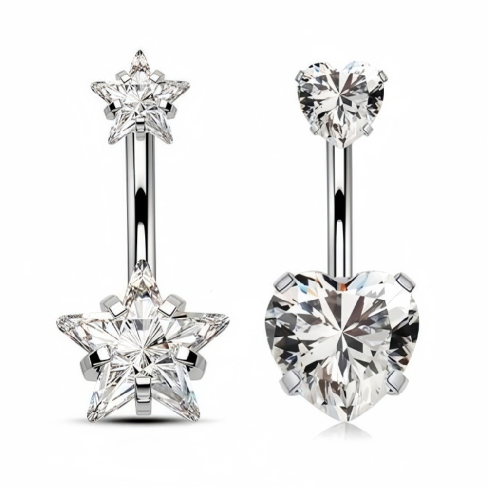 حلقات سرة البطن من الفولاذ الم - مراجعة Body Jewelry Belly Button Rings وسعره