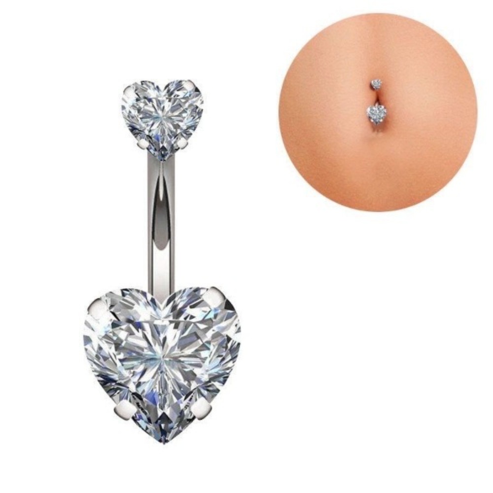 حلقات سرة البطن من الفولاذ الم - مراجعة Body Jewelry Belly Button Rings وسعره