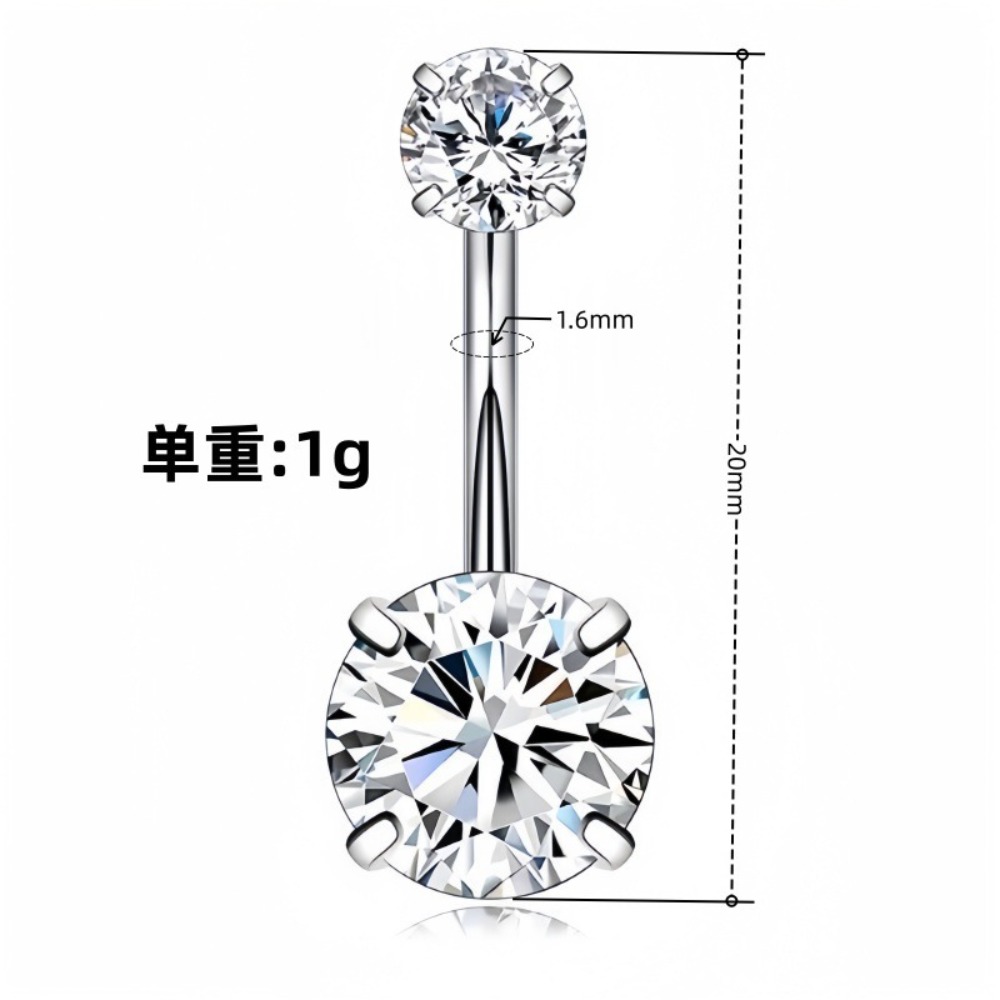 حلقات سرة البطن من الفولاذ الم - مراجعة Body Jewelry Belly Button Rings وسعره