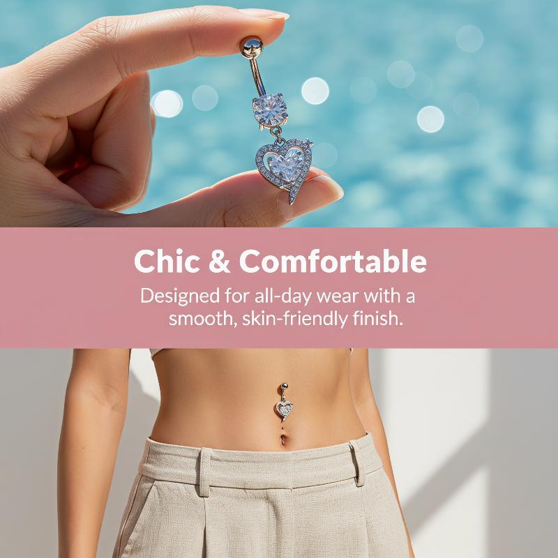 حلقة سرة البطن المتدلية من الف - مراجعة Body Jewelry Belly Button Rings وسعره