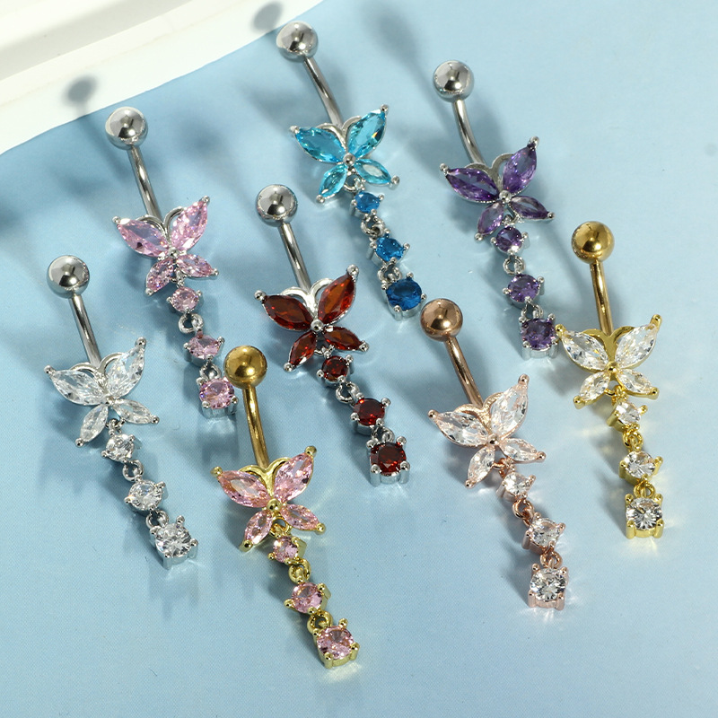 حلقة سرة البطن من الفولاذ المق - مراجعة Body Jewelry Belly Button Rings وسعره