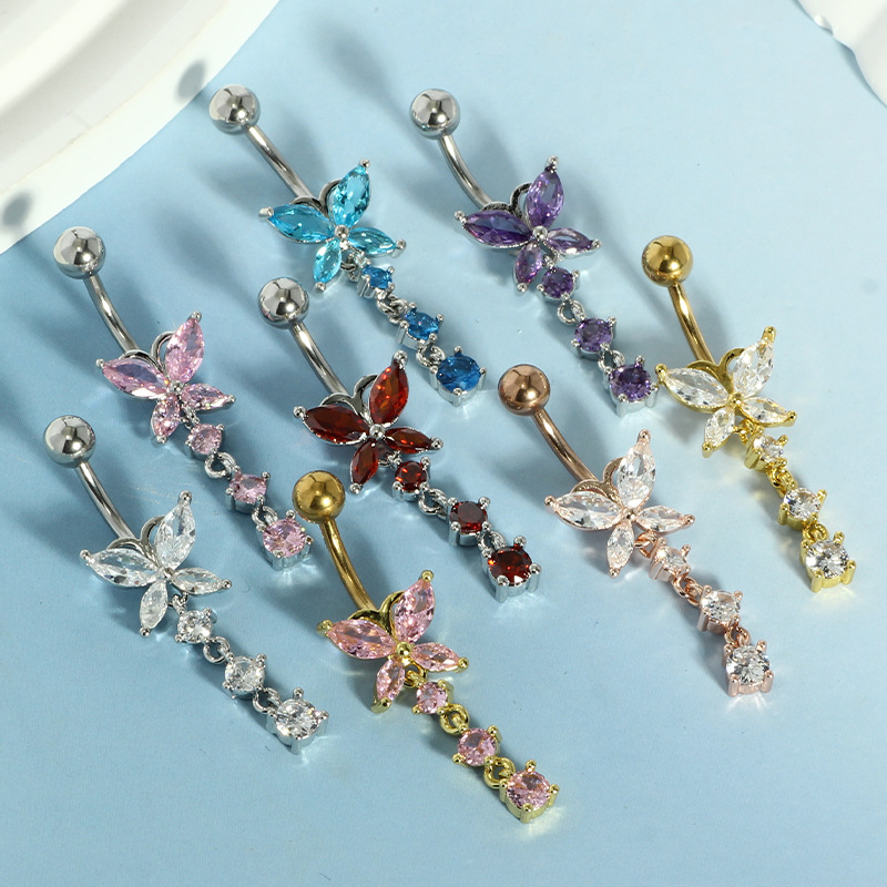 حلقة سرة البطن من الفولاذ المق - مراجعة Body Jewelry Belly Button Rings وسعره