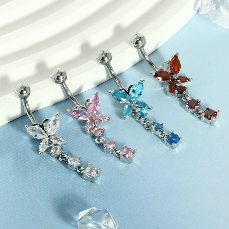 حلقة سرة البطن من الفولاذ المق - مراجعة Body Jewelry Belly Button Rings وسعره