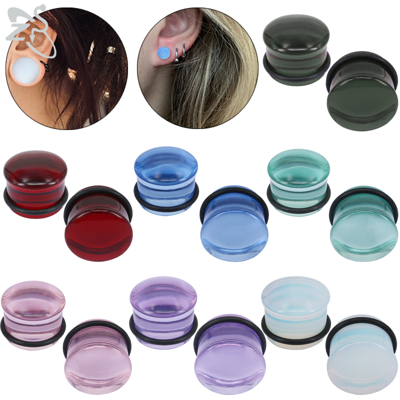 ZS 2 قطعة/الوحدة الزجاج الأذن  - مراجعة Zs Body Jewelry وسعره