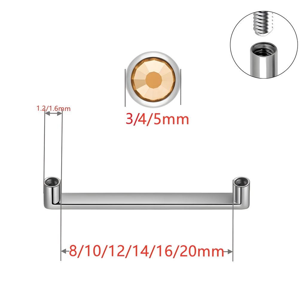 أقراط تيتانيوم ASTM F136 ديرما - مراجعة Body Jewelry Dermal وسعره