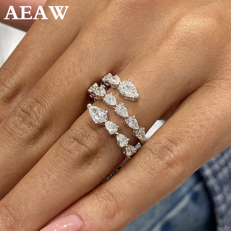 أنيقة 1.80Ctw الكمثرى قطع DEF/ - مراجعة Body Jewelry Vch وسعره