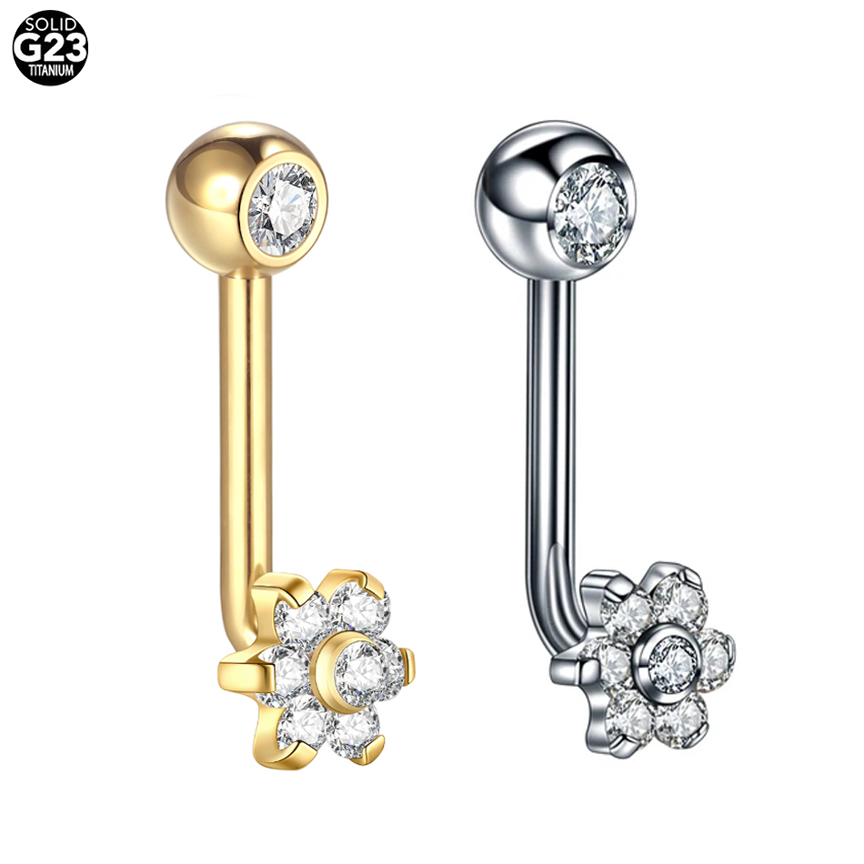 ثقب جسم من التيتانيوم مع زهرة  - مراجعة Body Jewelry Vch وسعره