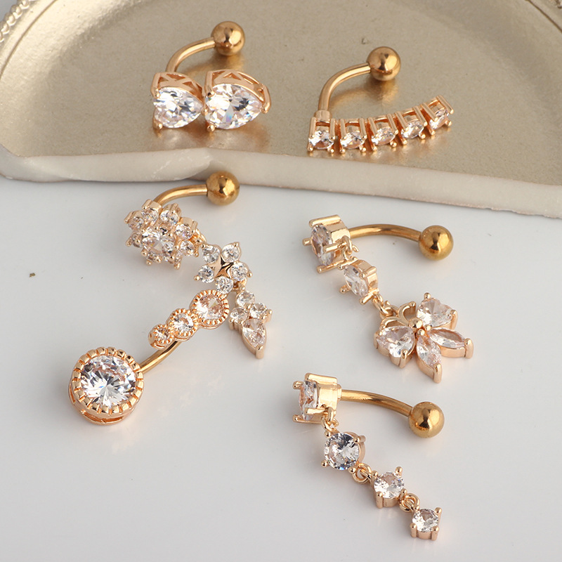 حلقة سرة البطن المتدلية من الف - مراجعة Body Jewelry Belly Button Rings وسعره