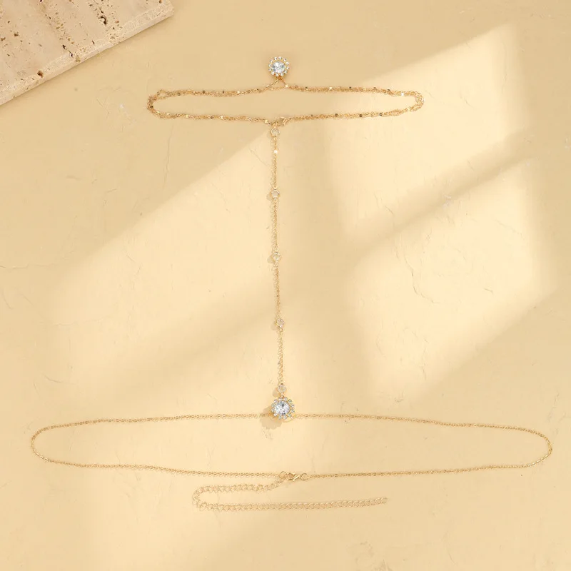 سلسلة جسم أنيقة وبسيطة بتصميم  - مراجعة Body Jewelry For Backless Dress وسعره