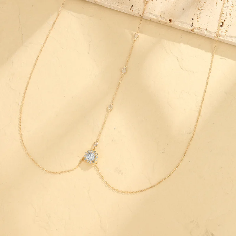 سلسلة جسم أنيقة وبسيطة بتصميم  - مراجعة Body Jewelry For Backless Dress وسعره