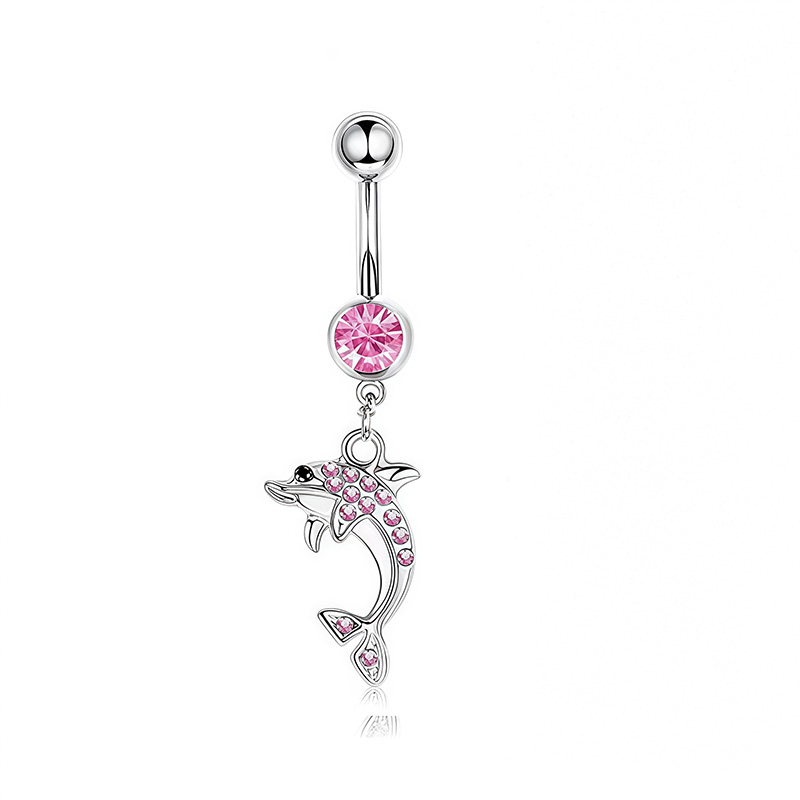 1 قطعة تاج الوردي البطن زر خوا - مراجعة Body Jewelry Belly Button Rings وسعره