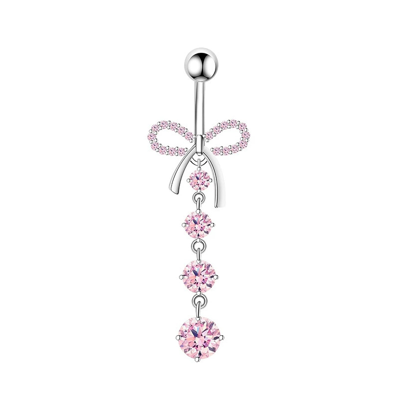 1 قطعة تاج الوردي البطن زر خوا - مراجعة Body Jewelry Belly Button Rings وسعره
