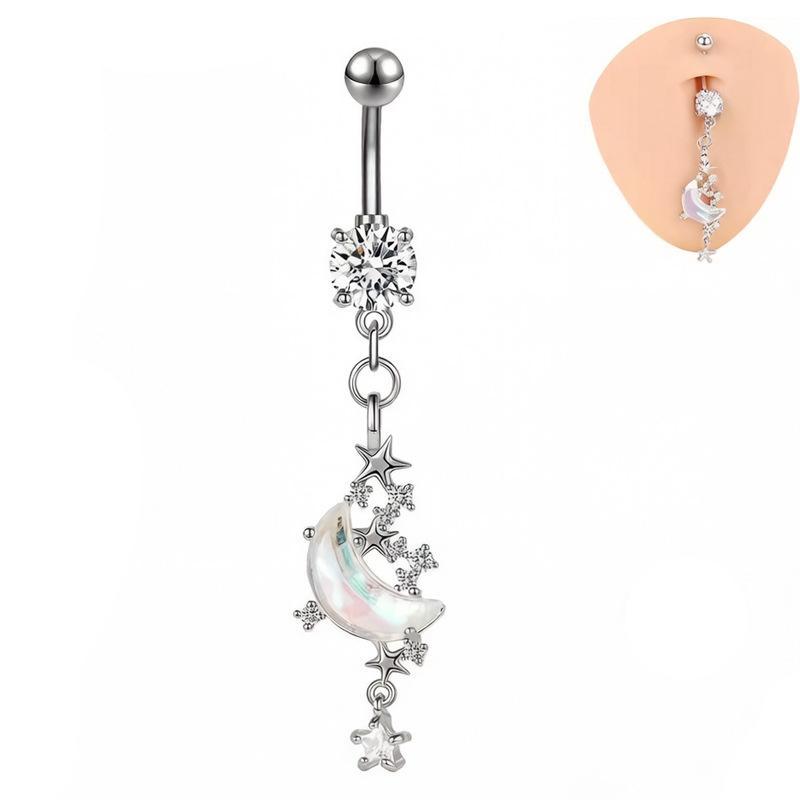 حلقات بطن ملونة بتصميم Y2K من  - مراجعة Body Jewelry Belly Button Rings وسعره