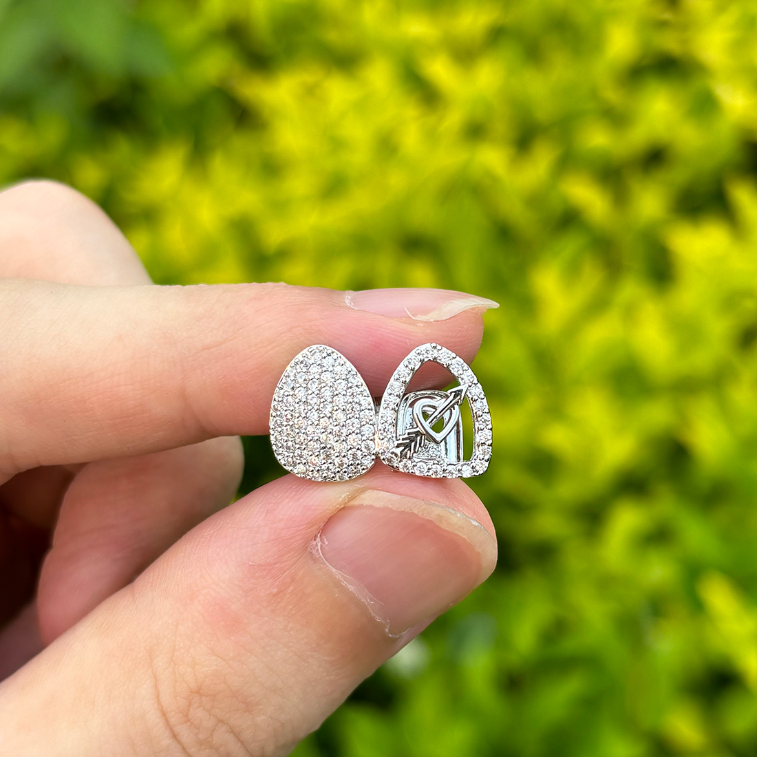 RACHELZ-قبعات أسنان الزركون ال - مراجعة Body Jewelry Men وسعره