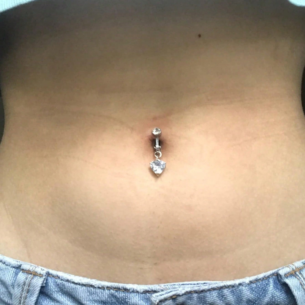 حلقات سرة البطن الذهبية المزيف - مراجعة Body Jewelry Belly Button Rings وسعره