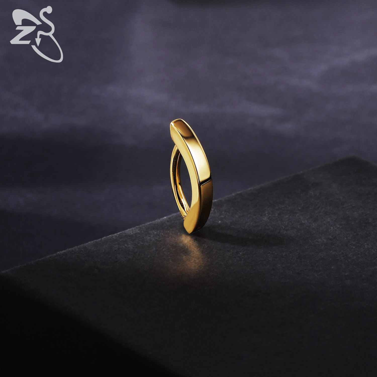 ZS 1 قطعة الذهب اللون 14K 925  - مراجعة Zs Body Jewelry وسعره