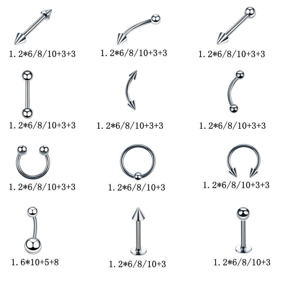 مجموعة مجوهرات ثقب الأنف من ال - مراجعة Body Jewelry Ideas وسعره