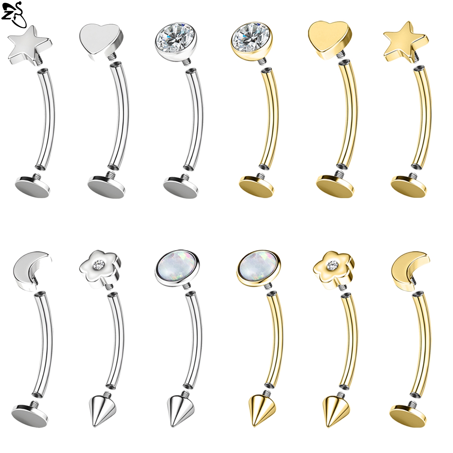 ZS 1 قطعة 16 جرام الفولاذ المق - مراجعة Zs Body Jewelry وسعره